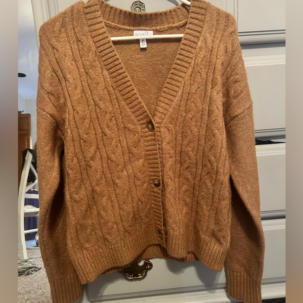 Olivia Sky Button Up Cardigan Medium